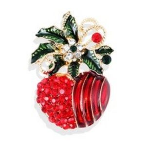 3 for $20 🛍 Christmas Red Apple brooch